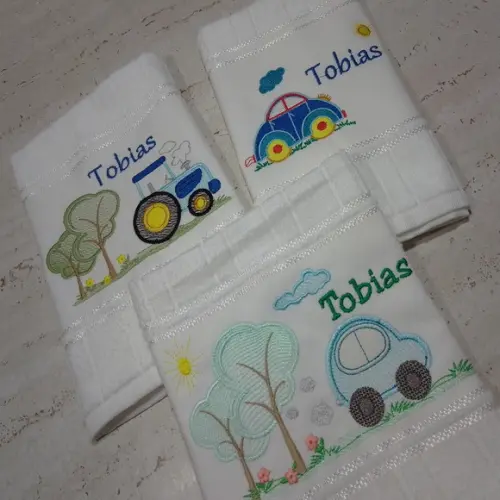Toalha Bordada para o Bebê