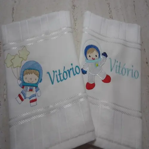 Toalha Bordada para o Bebê