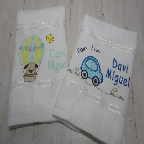 Toalha Bordada para o Bebê
