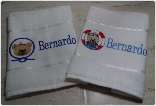 Toalha Bordada Personalizada Para Escola 2 Unidades