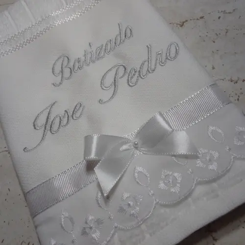 Toalha de Batismo Personalizada