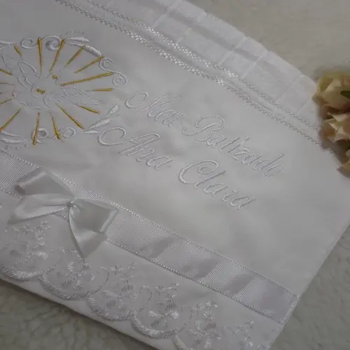 Toalha de Batizado Personalizada Espirito Santo