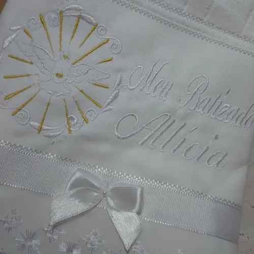 Toalha de Batizado Personalizada Espirito Santo