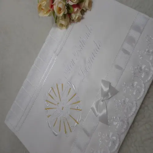 Toalha de Batizado Personalizada Espírito Santo