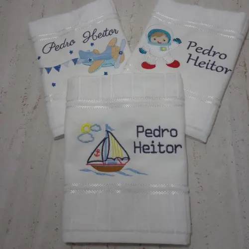 Toalha Escolar Personalizada 3 Unidades