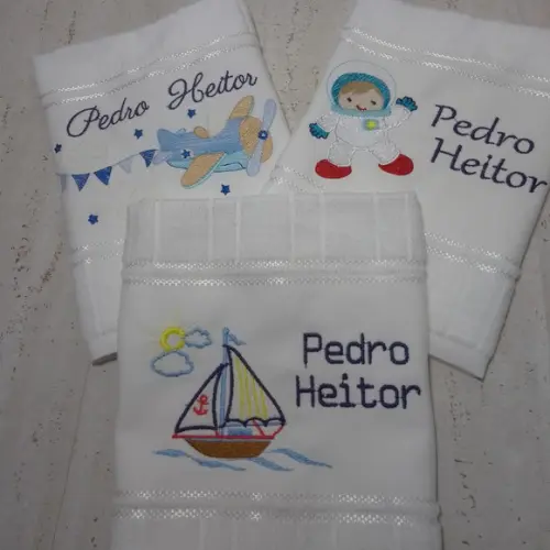 Toalha Escolar Personalizada 3 Unidades