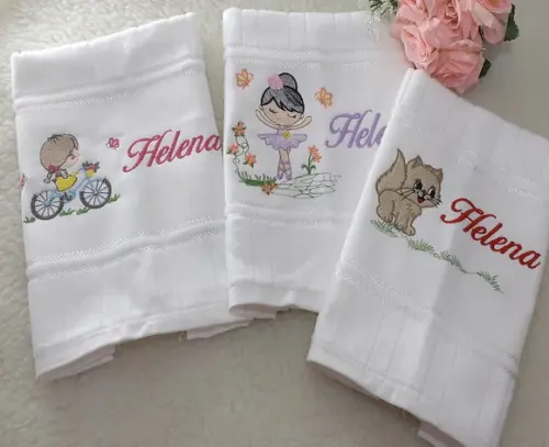 Toalha Escolar Personalizada  3 Unidades