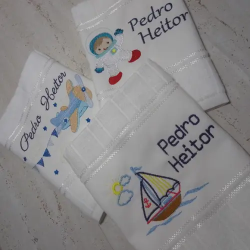 Toalha Escolar Personalizada 3 Unidades