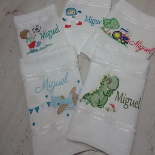 Toalha Escolar Personalizada Dinossauro 5 Unidades