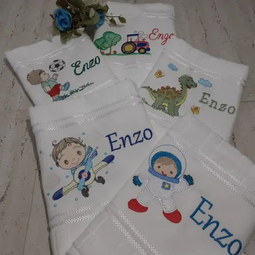 Toalha Escolar Personalizada 5 Unidades
