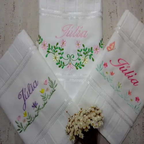 Toalha para Lanche Infantil Bordada