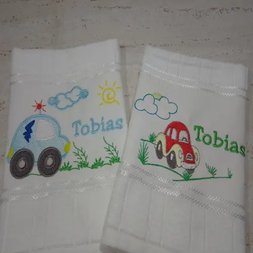 Toalha para Lanche Infantil Carrinho