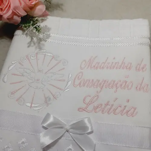 Toalha Personalizada para Madrinha de Consagração