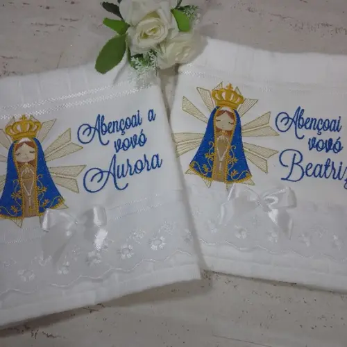 Toalhas Bordada Presente para Avós 2 Unidades