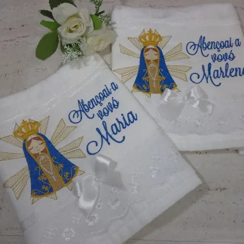 Toalhas Bordada Presente para Avós 2 Unidades