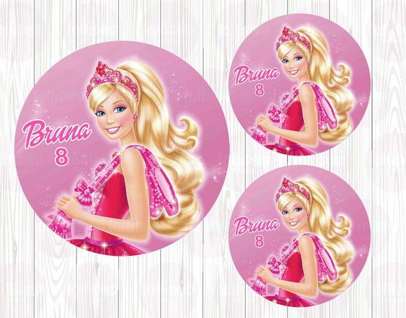 Barbie Adesivo de Tubete ou Latinha - Arte Digital