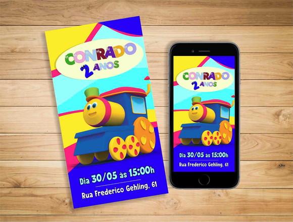 Convite bob o trem