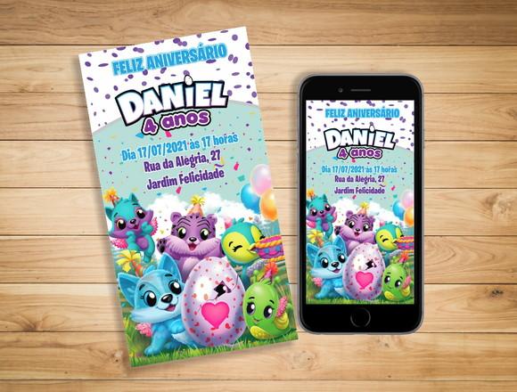 Convite hatchimals