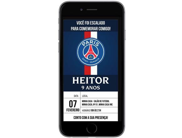 Convite Paris Saint-germain Psg - Digital