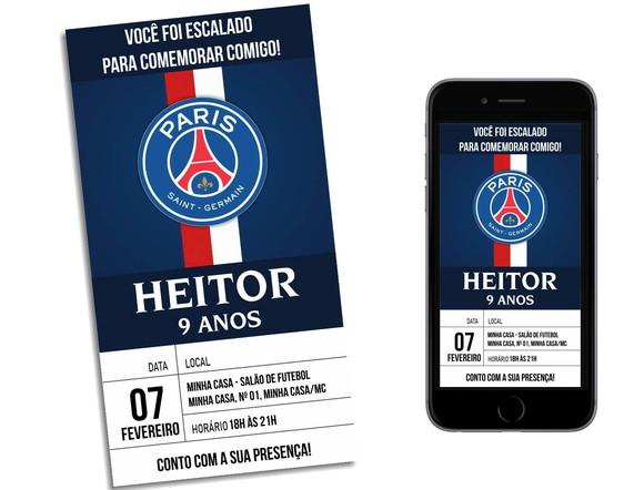 Convite Paris Saint-germain Psg - Digital