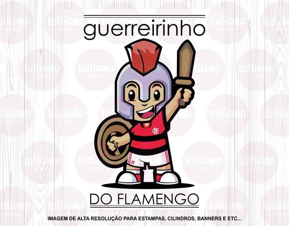 Estampa Digital Guerreirinho Flamengo - Arquivo Digital