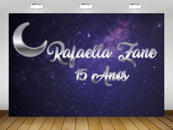Painel 15 Anos Festa Debutante Prateado 3x2m