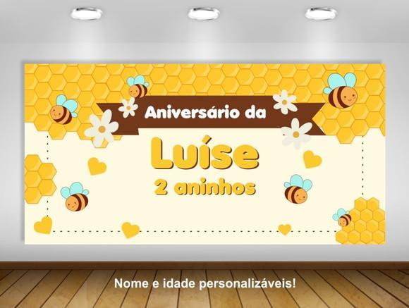 Painel Abelhinha 2x1m - Impressão Lona