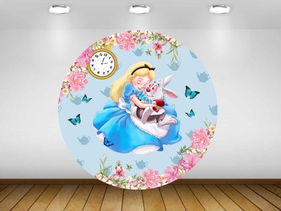Painel Alice no pais das Maravilhas 1,20M - IMPRESSÃO LONA