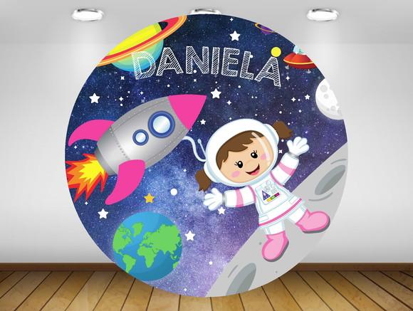Painel Astronauta 1,20m Impresso em Lona