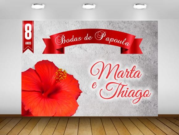 Painel Bodas 1x0,70M - IMPRESSÃO LONA