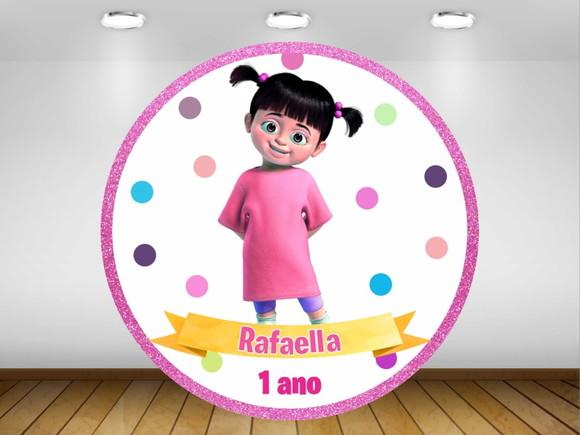 Painel Boo Monstros SA 1,20M - IMPRESSÃO LONA