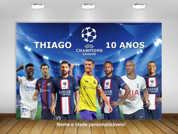 Painel Champions Liga Neymar Richarlison Cristiano 1,50x1