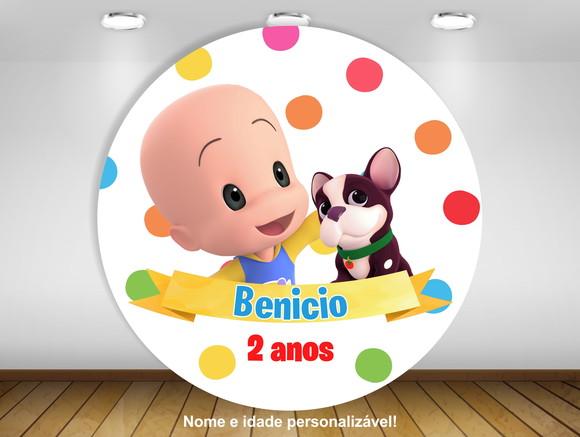 Painel Cleo e Cuquin 1,20M - IMPRESSÃO LONA