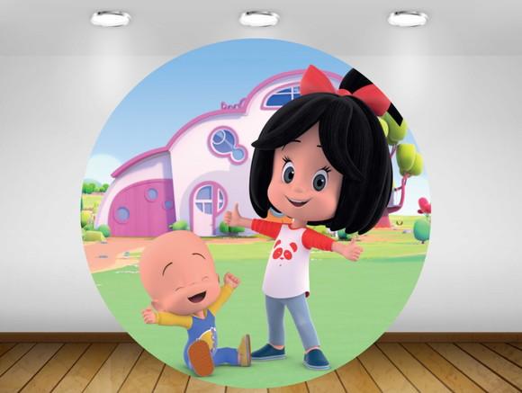 Painel Cleo e Cuquin 1,20M - IMPRESSÃO LONA