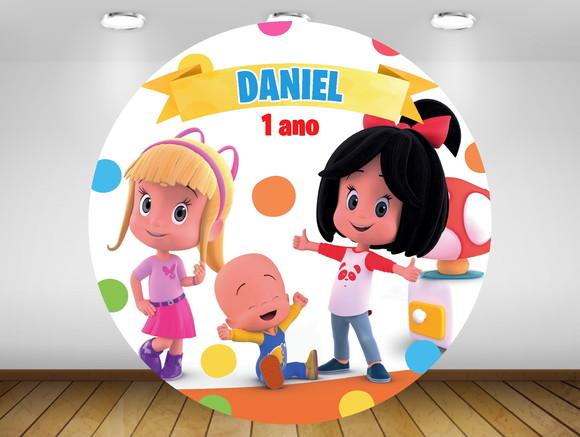 Painel Cleo e Cuquin 1,20M - IMPRESSÃO LONA