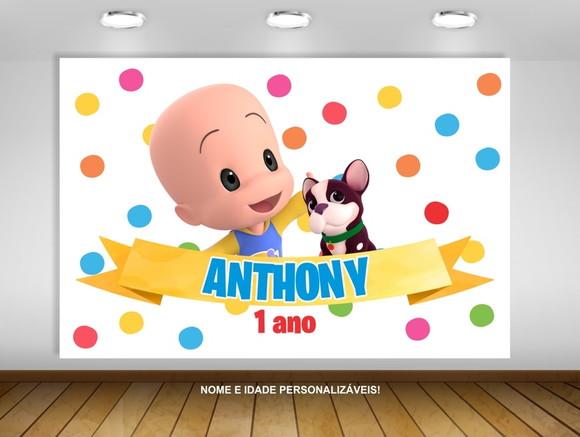 Painel Cleo e Cuquin Tomate 1,50x1m