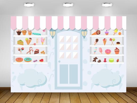 Painel Confeitaria 1,50x1M - IMPRESSÃO LONA