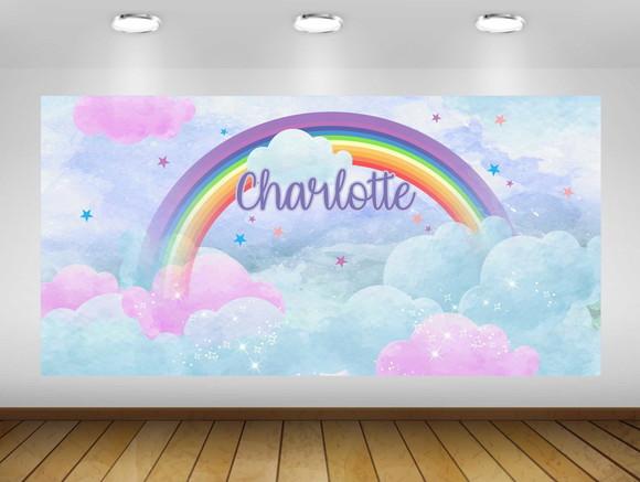 Painel de Festa Arco-íris 3x2m