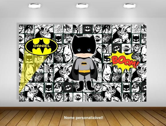 Painel de Festa Batman Baby 1,50x1m - Impressão Lona