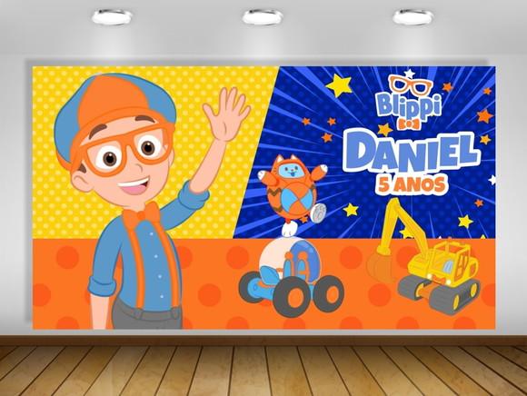 Painel de Festa Blippi 1,50x1m