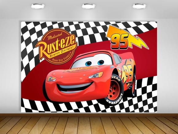Painel de Festa Carros Mcqueen 1,50x1m