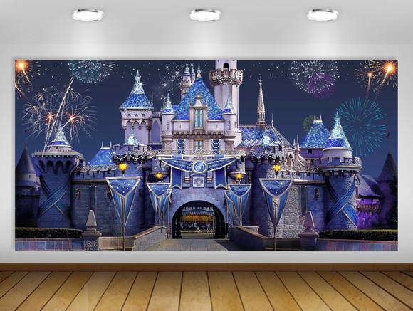 Painel de Festa Castelo Disney Realeza