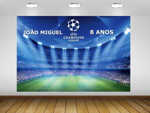 Painel de Festa Champions Liga Estádio 2x2m
