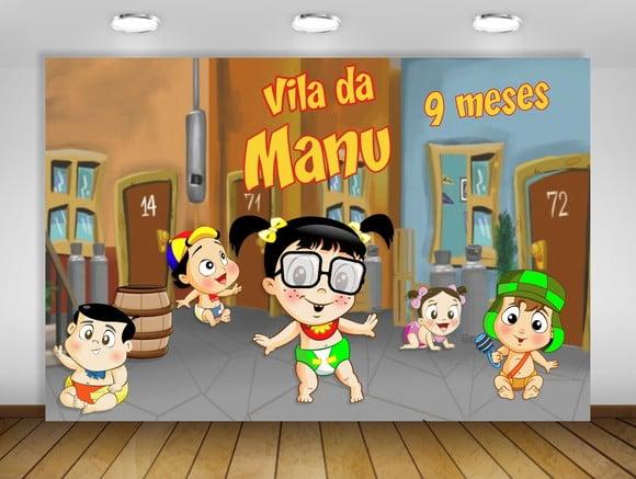 Painel de Festa Chiquinha Turma do Chaves 1x0,80m