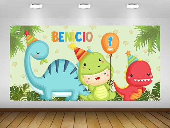 Painel de Festa Dinossauro Amigo