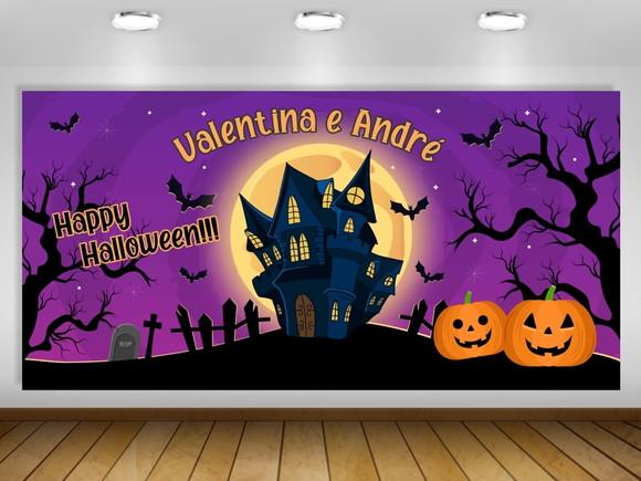 Painel de Festa Halloween 2x1m