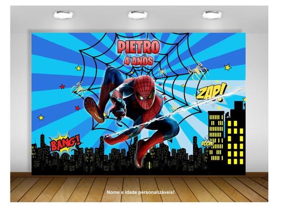 Painel de Festa Homem Aranha Spiderman
