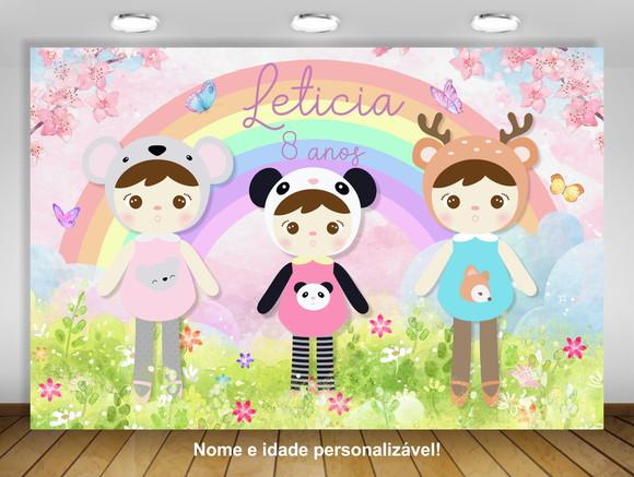 Painel de festa metoo doll 1,50x1m