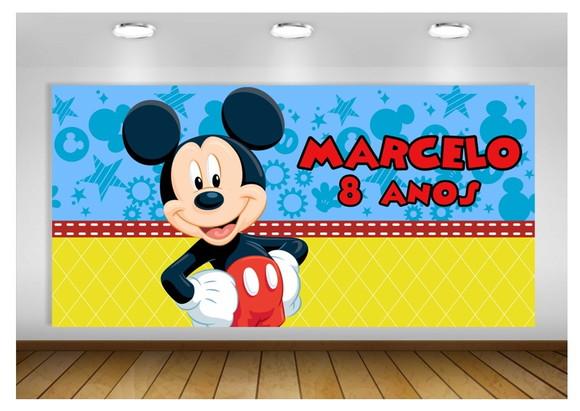 Painel de Festa Mickey Mouse 2x1m