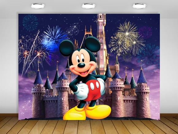 Painel de Festa Mickey Realeza 1,50x1m